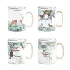 Mugs The Hand To Make Ceramic Mug Jungle Animal Nordic Afternoon Tea Spoon Manufacturers Selling Coffee Cup With Cover