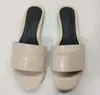 Nya heta m￤n Kvinnor Sandaler skor designer tofflor krokodil rand tryck Slide Summer Wide Lady Sandals Slipper With Box Dust Bag 35-43