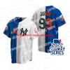 Maillots de baseball 2022 Subway Series Split Jersey Jacob deGrom Gerrit Cole Luis Severino Ben Rortvedt Josh Donaldson Giancarlo Stanton