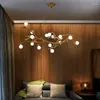 Pendant Lamps Retro Nordic Wood Twigs LED Chandelier For Dining Room Kitchen Living Bedroom Ceiling Lamp G4 Design Hanging Light