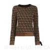 Designer 2023 Designer Luxury Sweater Women's Autumn Round Neck Rands Fashion Long Sleeve Women High End Jacquard Cardigan Sticking Sweaters Coats2bj2