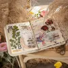 Prezent Wrap Pan's 6pc/opp suszony kwiat retro vintage scrapbooking śmieciowy dziennik Dostarki DECOL naklejki