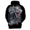 Herren Hoodies 2023 Horror Drink Skull Harajuku 3D-Druck Pullover Kapuzenpullover Mode Freizeitjacke