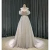 Sukienki imprezowe SL9131 Romantyczna suknia ślubna Niezwykle panna młoda es boho cekin elegancka elegancka dla kobiet wysokiej jakości 230214
