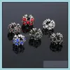 Metals Pretty Bead Sier placcato Clear Crystal Bracciale Collana Accessori ciondolo Perline Drop Delivery Jewelry Dhnud