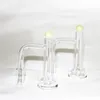 水ギセルサンドブラストフル溶接喫煙Terp Slurper Quartz Banger with Glass Terp Marble Screw Set