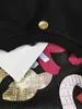 Damen Hoodies Sweatshirts Designer Französische Minderheit Design Sinn Neue Handwerkswerkstatt Farbbuchstaben unregelmäßig langärmelig Rundhalsausschnitt ZNHB