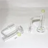 Banger de dedo de quartzo com borda chanfrada com bolas de pérolas brilhantes luminosas para bongos de água de vidro Dab Rigs