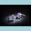 Stud -oorbellen voor vrouwen Korean Crystal Channel Earring Studs Wedding Ring Groothandel 925 Sterling Sier Drop Delivery Sieraden Dhdlj