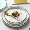 Płytki japoński piec mikrofalowy podkładka ceramiczna płyta ryżowa dom El Creative Round Sashimi makaron