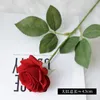 Fleurs décoratives 10 pc Latex Rose Fleur Artificielle Hydratant Soie Jardin Décoration En Plein Air Table À Manger Accessoires Affichage Flores