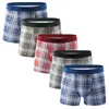 Caleçon 4 pièces coton hommes sous-vêtements Boxer boxeurs respirant Shorts hommes Cueca mâle culotte Boxershorts