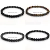 Beaded New Fashion Stone Bead Charm Bracelet Men Jewelry 6Mm Matte With Column Hematite For Gift Drop Delivery Bracelets Dhgarden Dhqey