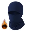 Berets Winter Warm Fleece Hat Balaclava For Men Face Mask Neck Warmer Beanies Thermal Head Cover Tactical Sports Scarf Caps