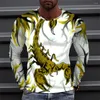 T-shirt da uomo 2023 cotone 3d Scorpione Animal Print manica corta Top Fashion Streetwear Tee Cool T-shirt lunga da uomo T-shirt da uomo estive