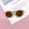 Retro children's sun glasses fashion boys and girls checkerboard sunglasses baby UV protection glasses