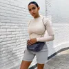 Kobiety Jumpsuits Rompers Linia Pasporch Linia Patchwork Bodycon Sexy Playsuit Autumn Winter Women Streetwear Stroje Kobieta 230214