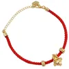 Link Bracelets Chain Lucky Monkey Charms Good Blessing For Women Girl Red String Beads Year Party Jewelry Gift