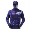 Outdoor T-Shirts AntiUV Sunscreen Sun Protection Clothes Professional Fishing Hoodie With Mask Fishing Shirt Breathable Quick Dry Fishing Jersey J230214