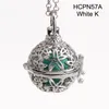 Pendant Necklaces 5pcs/lot Flowers Hollow Cage Mexican Chime Magic Box Bola Sound Bell Harmony Pregnancy Belly For Women HCPN57