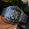 2023 R Persoonlijkheid Wood Watches Business Carbon Fiber Men Kwarts Kijk high-end creatieve mode eenvoudige tafel des