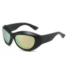 Punk Machine Style Lunettes de soleil Arc Black Frame Et Plus de Couleurs Rider Sports Eyewear Vente en gros