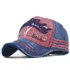 American Fashion Cotton Washed Coated Hip Hop Baseball Cap Cattle broderade hattord Sunshade