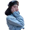 Berets PU Leather Women's Beret Hat Leisure Pumpkin Franse kunstenaar schilder