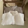 Kids Shirts Toddler Baby Girls Long Sleeve Blouses Solid Color Tops Infant Cotton Clothes Boys Casual 230214