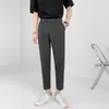 Herrenhosen zcsmll federleichte gekochte Hosen kleiner Fuß lässig Slim Slim Straight Trend 9 Neunte Tropfanzug Männer