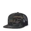 Beanieskull Caps Summer Camouflage Army Green Cotton Hip Hop Cap Men Mesh Hat 230214