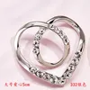 Broches Koreaanse mode anti-geeft rok gespeld legering Crystal Valentine's Day Gift Heart Scar Sieraden