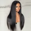 Hair band Undetectable Lace Straight Human s for Women 13x4 Front Pre Plucked Glueless Perruque Cheveux Humain 230214