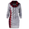 Damen Hoodies Sweatshirts Herbst Frauen Winter Langarm Schal Kragen Pullover Plaid Sweatshirt Casual Top Frauen Hoodies 230214