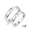 Casal Rings 2pcs adoram eletrocardiograma de cora￧￣o ajust￡vel para amante valentinaDay presente de noivado de noivado de noiva Droga Drop Drop Drop Dhhoq