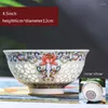 Tigelas 4,5 polegadas jingdezhen tigela cerâmica Hollow out porcelana Rice Home Dinnerware Criativo Sopa Chinesa Craft Small Contêiner