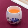 Cups Saucers 1pcs/3pcs China Ceramic Tea Cup White Porcelain Pottery With Handle Drinkware Wine Coffee Mug Teacup Wholesale