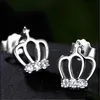 Charm 925 Sterling Sier Crown أقراط للنساء أزياء صغيرة الأذن دبوس مجوهرات راقية تسليم DHQJF