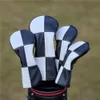 Diğer Golf Ürünleri Golf Ahşap Head -Cavers Golf Kulübü Baş Kapağı Sürücü Fairway Hybrid PU Deri Koruyucu Ahşap Kapaklar 230213