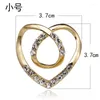 Broches Koreaanse mode anti-geeft rok gespeld legering Crystal Valentine's Day Gift Heart Scar Sieraden