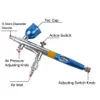 0,2 mm munstycke Airbrush Makeup Tools Dual Action Nail Art Tattoo Make Up Airbrushes Model m￥lning Spray Gun