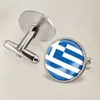 Griekse vlag Cufflinks nationale vlagmachtmanchetingen van alle landen in de wereldpak knoppenpak decoratie voor feestcadeaus