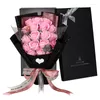 Dekoracyjne kwiaty ręcznie wykonane sztuczne 18 głów rose bukiet pudełko prezentowe domowe dekoracja kreatywna walentynkowa przyjęcie urodzinowe prezenty ukończenia szkoły
