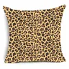 Pillow Case 45x45cm Animal Leopard Zebra Pattern Printed Polyester Home Decoration Throw Cover Sofa