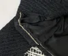 Frauen Wolle Mischung Designer neu 2023 Frühlingsbrand Jacke OOTD Mode Top-Grade-Winter-Tweed-Mantel Freizeitmäntel Strickjacke Mutter D49Z