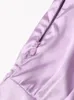 Vestidos casuais Twotwinstyle vestido sexy para mulheres lapela de manga comprida cintura alta penas de penas sólidas mini vestidos femininos roupas de primavera 230214