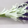 Dekorativa blommor 5st 8Colors 51 cm pe skum lavendel konstgjord blommor grön växt diy bröllop dekoration hemfest bukett