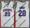 Koszykówka uczelni nosi college Charlotte Christian High School Knights Stephen 20 Curry White Basketball Jersey