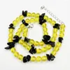 Strand Charms Handmade Necklace Bracelet For Women Faux Resin Ambers Beads Rosary Choker Bangles Agates Jewelry Accessories B555