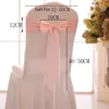 Sashes 25 stcs Satin Spandex Chair Cover Band Linten Tie ruggen voor feest banket decor bruiloft decoratie knoop boog 230213